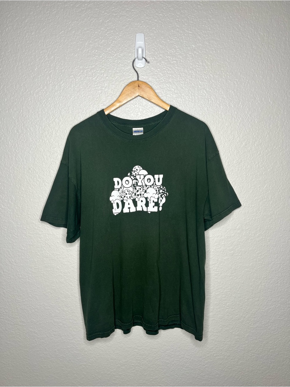 Vintage‎ Ben & Jerry’s Vermonster Do You Dare Graphic T-Shirt XL Green Ice Cream